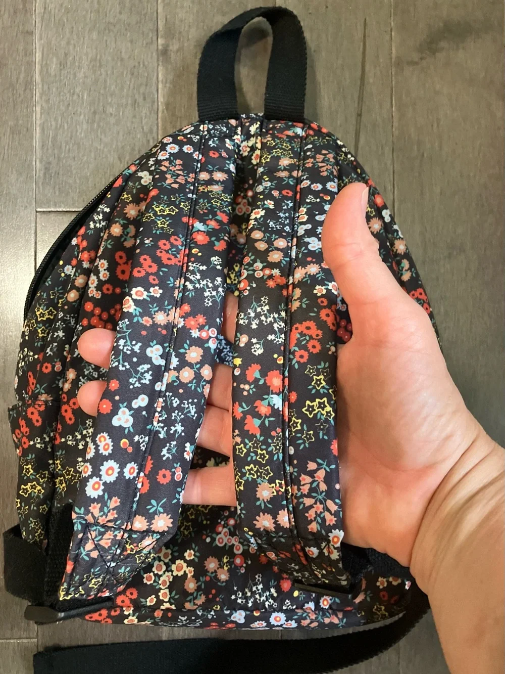 wild fable Black Floral Mini Backpack and Pouch set cute!